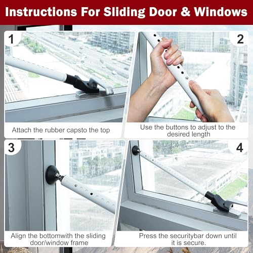 Sliding Door Security Bar (3 Count)