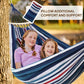 Cotton Hammock 8.9x4.9ft Holds Up to 660lbs Prevents Side