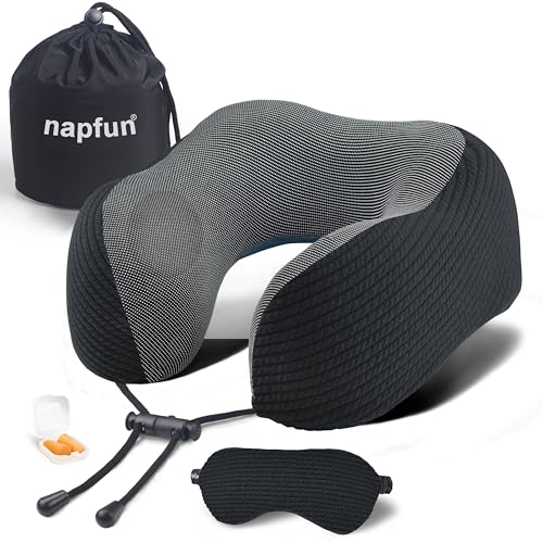 Neck Pillow for Travel with Travel Pouch