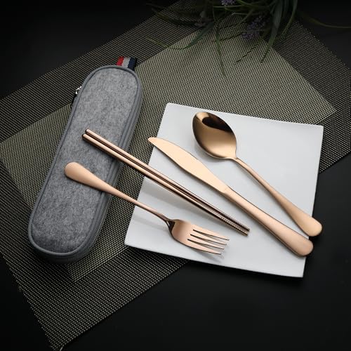 Travel Utensils with Case (5 Count)