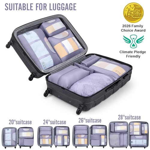 10 Set Packing Cubes for Travel Essentials (10 Count)
