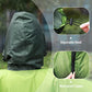 Adults Rain Poncho Waterproof Raincoat Women Gradient Hood with Pocket