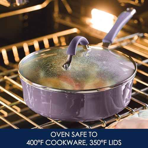 Cucina Nonstick Cookware Purple Pots and Pans Set