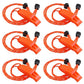 6 Pack Emergency Plastic Whistles Marine Safety Survival with Lanyard