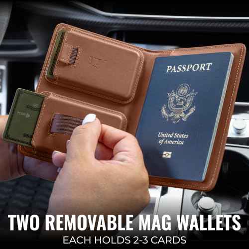 Passport with AirTag Holder Wallet