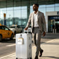 Super Large Aluminum Frame Checked Zipperless Luggage