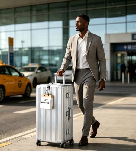 Super Large Aluminum Frame Checked Zipperless Luggage