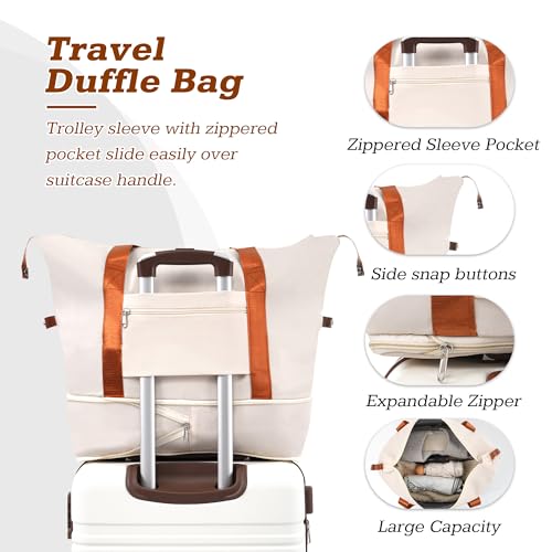 Suitcase Set 28 IN Expandable Luggage with TSA Lock Spinner Wheels (3 Count)