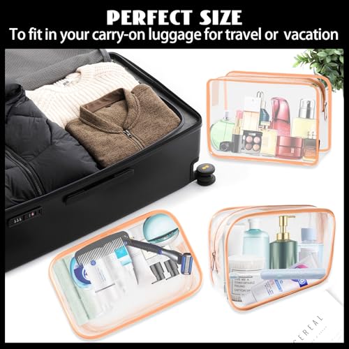 16 Pieces Clear Cosmetic Bags (16 Count)