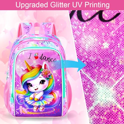 13" Unicorn Toddler Backpack for Girls