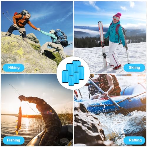 6 Pcs Waterproof Dry Bag Set for Kayaking & Camping (6 Count)