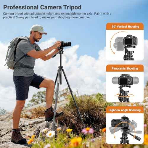 66" Travel Tripod for Camera