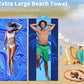 Microfiber Beach Towel Oversized 71x32 Multiple with Bag 4 Pack Bulk (4 Count)