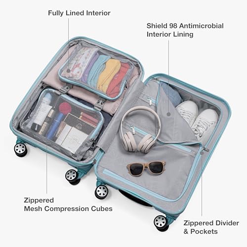 Pagosa Hardshell Expandable Luggage with Spinner Wheels (2 Piece)