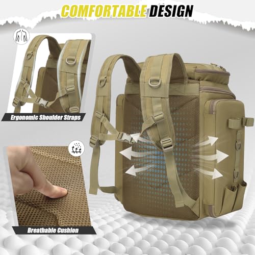 Fishing Backpack 45L with Rod Holders