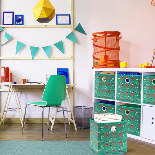 10 Inch Foldable Cube Storage Bins with Handles (6 Count)