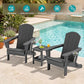 Outdoor Adirondack Chair Set of 4 with 2 Cup Holders (4 Count)