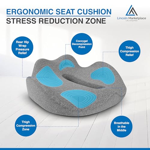 Extra Dense Memory Foam Seat Cushion