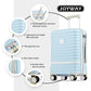 Luggage Set 3 Piece Suitcase Sets with Spinner Wheel (6 Count)