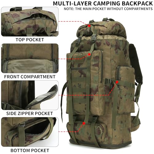 Hiking Backpack for Men 70L