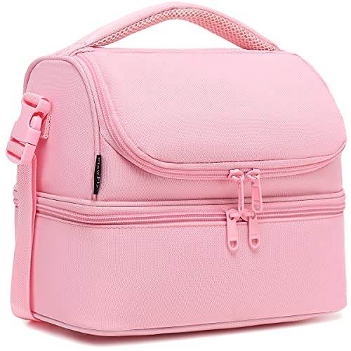 Double Decker Cooler Insulated Lunch Bag Large Tote for Boys