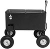 VINGLI 80 Quart Wagon Rolling Cooler Ice Chest, w/Long Handle and 10" Wheels, Portable Beach Patio Party Bar Cold Drink Beverage, Outdoor Park Cart on Wheels