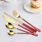 6 Pieces 18 8 Stainless Steel Flatware Set Portable Reusable Cutlery Set Travel Utensils Set Including Chopsticks Knife Fork Spoon Straws Cleaning Brush Dishwasher Safe (6 Count)