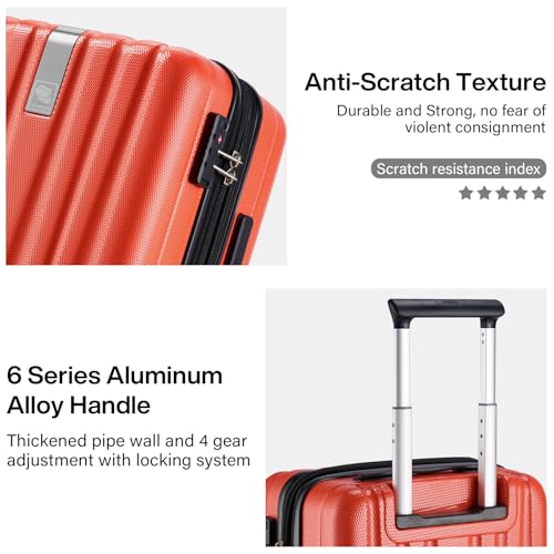 20 Inch Expandable Carry on Luggage 22x14x9 Airline Approved