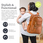 Boss Plus Large Diaper Bag Backpack with 19 Pockets