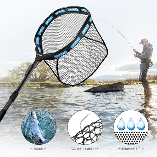 Fishing Net Fish Floating Landing Net with Handle