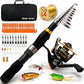 Collapsible Fishing Rod and Reel Combo