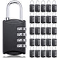 25 Pcs 4 Digit Combination Locks Small Combo Number Locks Bulk