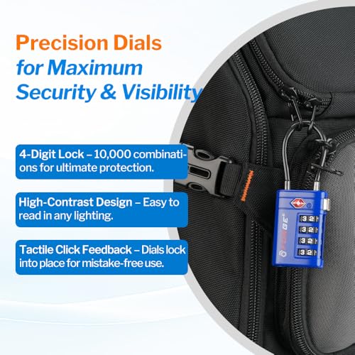 Open Alert TSA Approved Luggage Locks (2 Count)