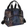 Snake Skin Blue Insulated Lunch Bag for Women Girl Reusable Lunch Tote Box With Shoulder Strap Lightweight Thermal Cooler Meal Prep Bag for Work School Office Picnic (print 10)
