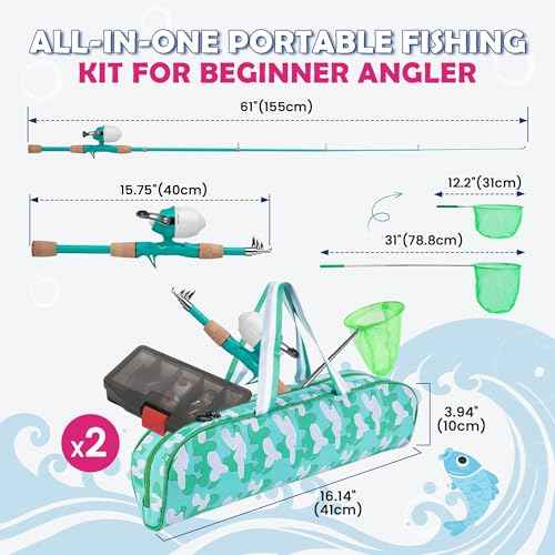 Kids Fishing Pole 2 Pack (2 Count)
