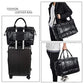 Leather Travel Bag with Shoe Pouch