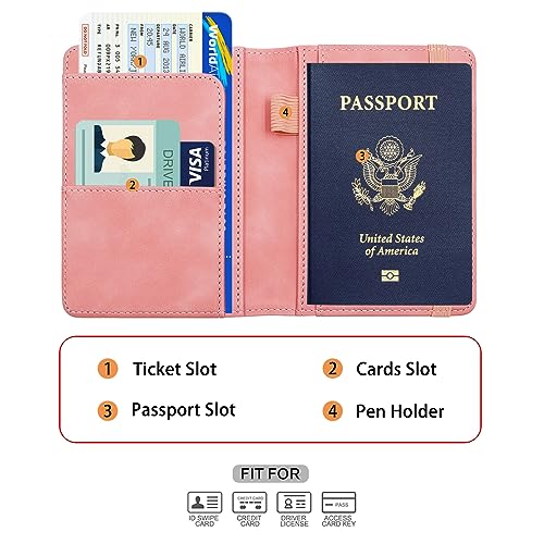 Premium Leather Passport Holder Covers Case
