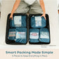 6 Pack Large Compression Packing Cubes for Travel (6 Count)