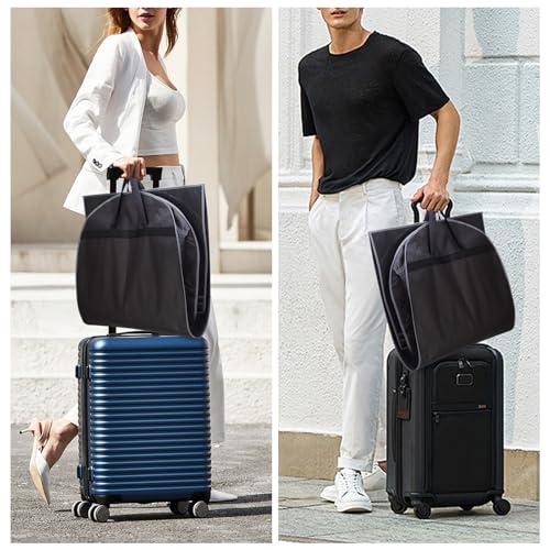 3 Pack 43" Garment Bags for Travel and Storage (3 Count)