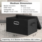 Medium 15" 21 Quart Collapsible Stackable Storage Bins with Lids (3 Count)