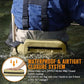 Waterproof Fishing Fanny Pack for Men 3.3L Fly Fishing Bag Chest Pack with Airtight Zipper Khaki
