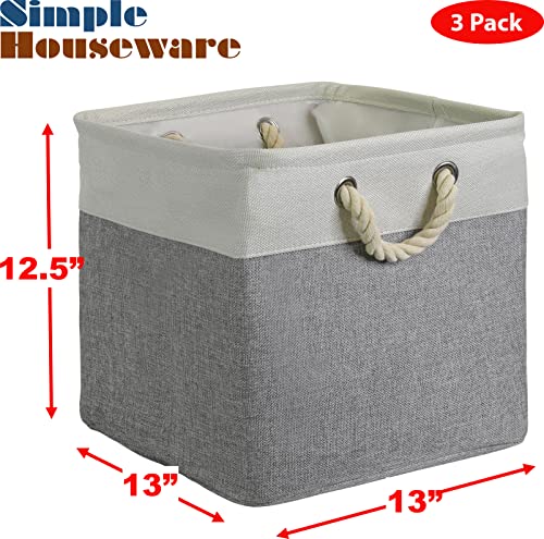 13" x 13" Large Fabric Storage Cubes (3 Count)