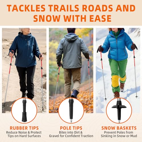 Collapsible Trekking Poles for Hiking