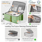 Large Checked Luggage with Cup Phone Holder and Charger Hard Shell Suitcases with Spinner Wheels