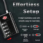 TSA Approved Luggage Locks with Search Alert Indicator