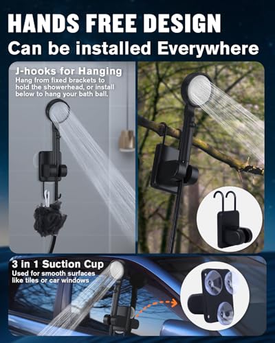 Portable Shower for Camping with 5