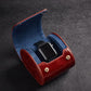 Genuine Napa Leather Watch Roll Travel Case
