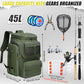45L Fishing Backpack with Rod Holders & Built