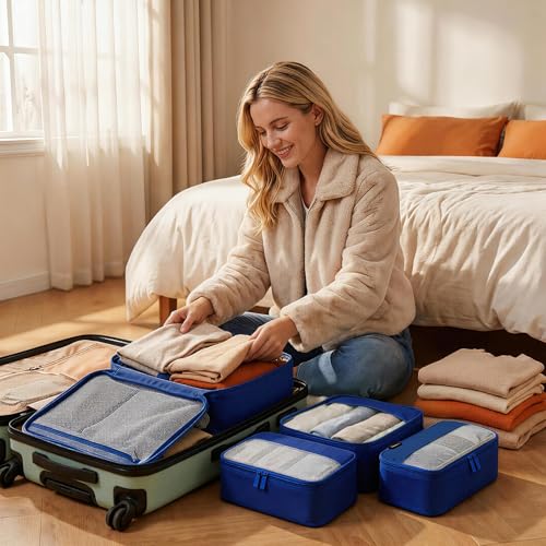 4 Piece Compression Packing Cubes for 3 (4 Count)
