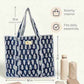100% Cotton Quilted Tote Bag For Women